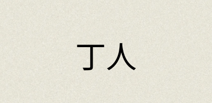 汉语词典：丁人
