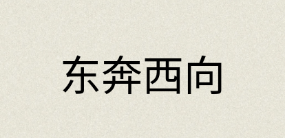 汉语词典：东奔西向