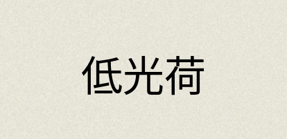 汉语词典：低光荷