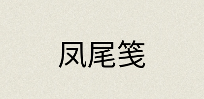 汉语词典：凤尾笺