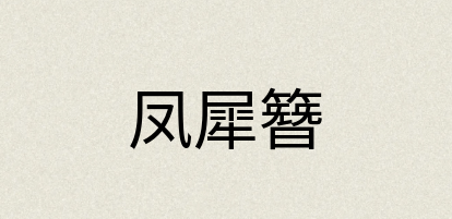 汉语词典：凤犀簪