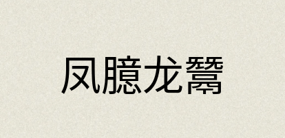 汉语词典：凤臆龙鬵