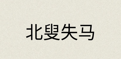 汉语词典：北叟失马