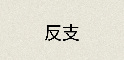 汉语词典：反支