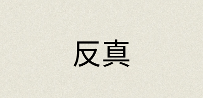 汉语词典：反真