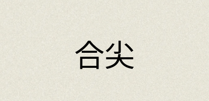 汉语词典：合尖