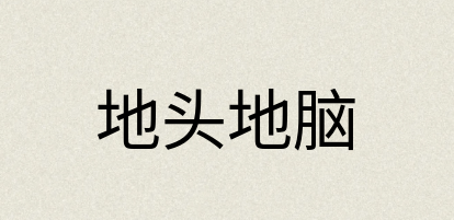 汉语词典：地头地脑