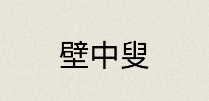 汉语词典：壁中叟