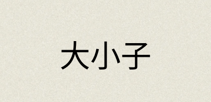 汉语词典：大小子