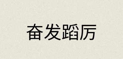 汉语词典：奋发蹈厉