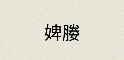 汉语词典：婢媵