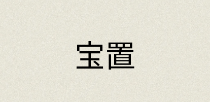汉语词典：宝置