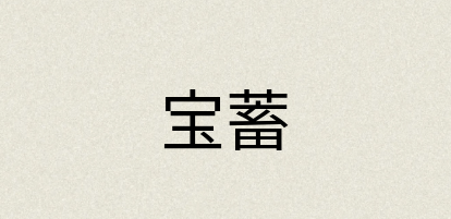 汉语词典：宝蓄