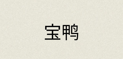 汉语词典：宝鸭