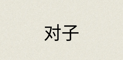 汉语词典：对子