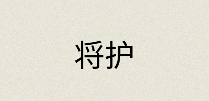 汉语词典：将护