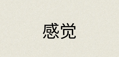 汉语词典：感觉