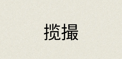 汉语词典：揽撮
