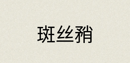 汉语词典：斑丝矟