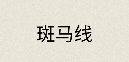 汉语词典：斑马线