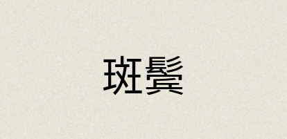 汉语词典：斑鬓