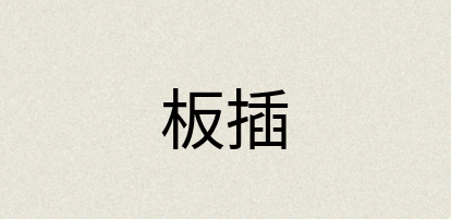 汉语词典：板插