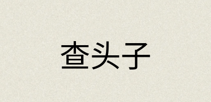 汉语词典：查头子