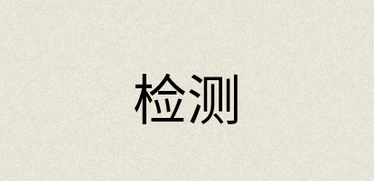 汉语词典：检测