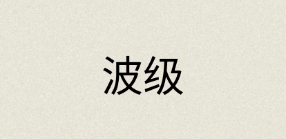 汉语词典：波级