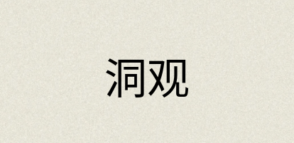汉语词典：洞观