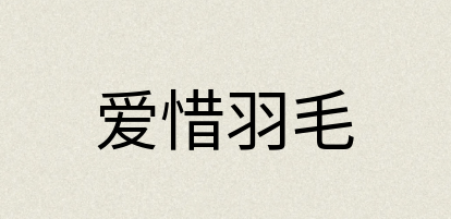 汉语词典：爱惜羽毛