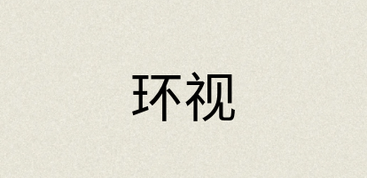 汉语词典：环视