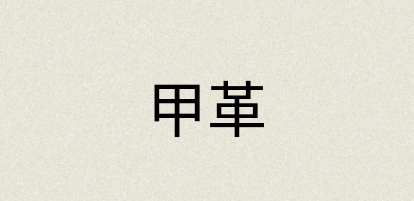 汉语词典：甲革