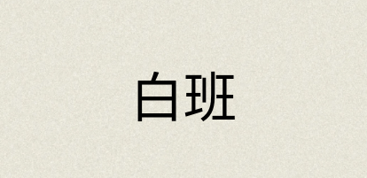 汉语词典：白班