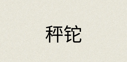 汉语词典：秤铊