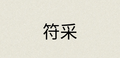 汉语词典：符采
