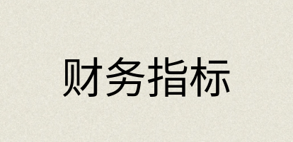 汉语词典：财务指标