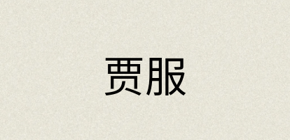 汉语词典：贾服