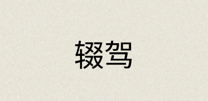 汉语词典：辍驾