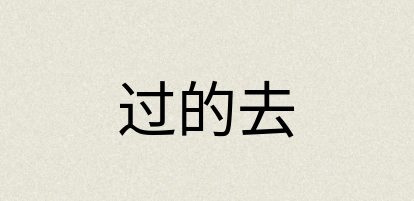 汉语词典：过的去