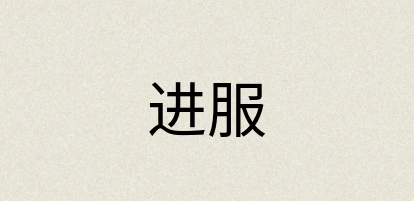 汉语词典：进服