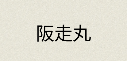 汉语词典：阪走丸