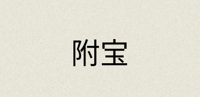 汉语词典：附宝
