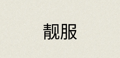 汉语词典：靓服