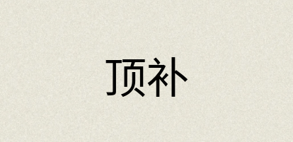 汉语词典：顶补