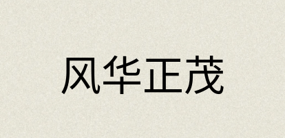 汉语词典：风华正茂