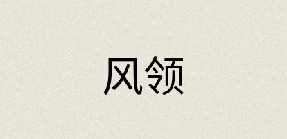 汉语词典：风领