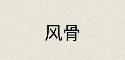 汉语词典：风骨