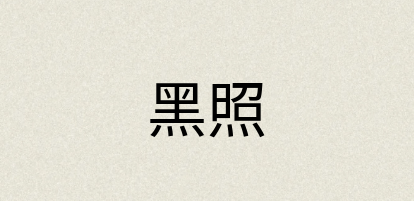 汉语词典：黑照